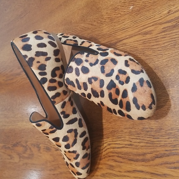 J Crew 9.5 calf hair penny loafers - Picture 12 of 15